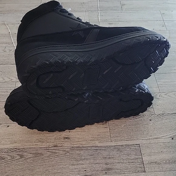 NWOT Converse Pro Leather X2 High Black Ice Triple Black‎ Sneakers Mens 5